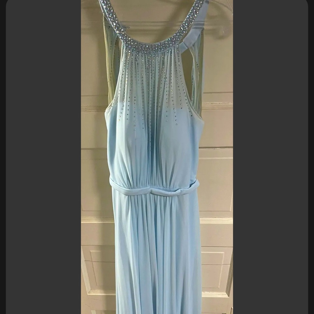 Baby blue prom dress